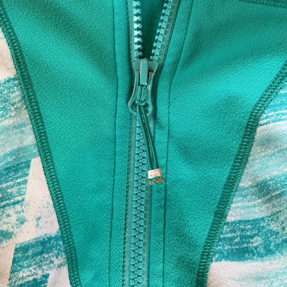 Ivivva Perfect Your Practice Blue Girls Full Zip Jacket - Picture 5 of 8